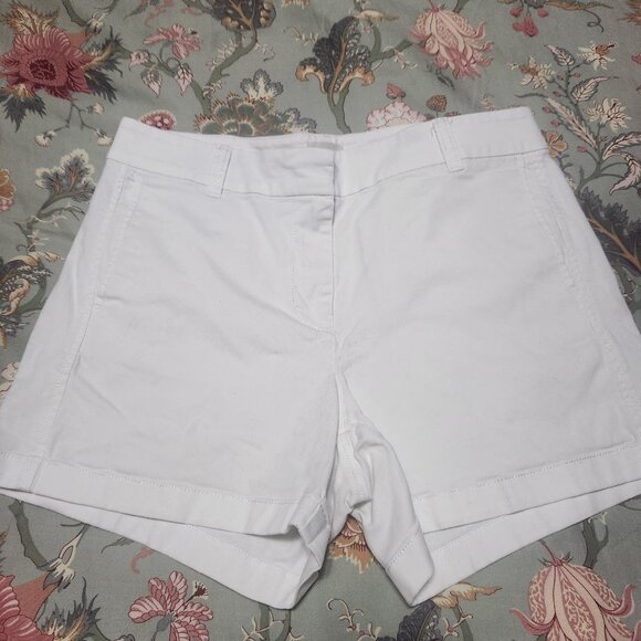J. Crew Chino Shorts White Size 6 - Picture 1 of 6